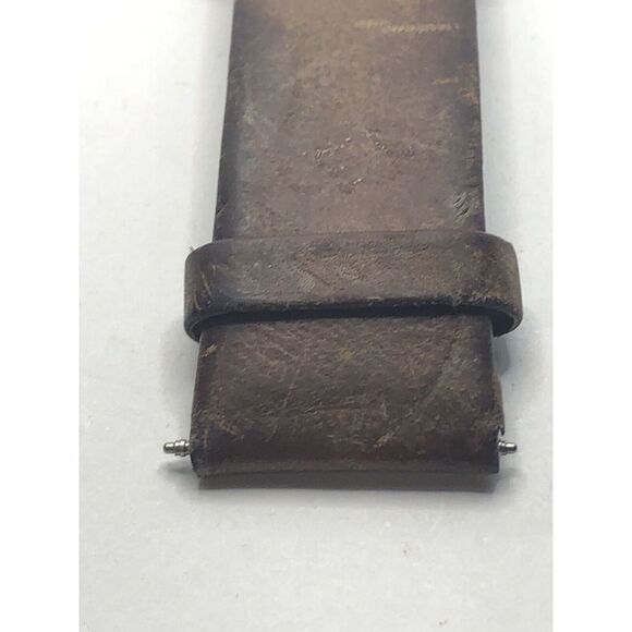 Diesel Watch Parts Half Band 2 Piece Leather Brown 22mm PY197 - Picture 2 of 9